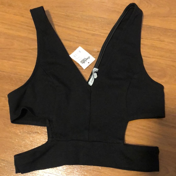 Charlotte Russe Tops - NWT black crop top